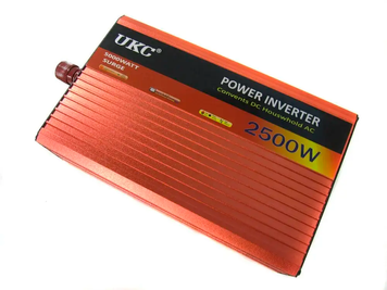 Инвертор преобразователь UKC 2500W автомобильный модифицированный синус 38127 фото