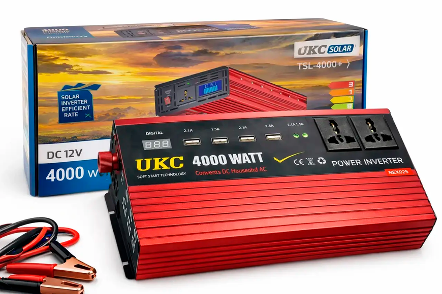 Преобразователь напряжения 4000W AC\DC AR,12V-220V (3054) 38121 фото