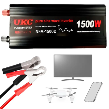 Преобразователь NFA-1500D,12V-220V,чистая синусоида,1500W (4138) 38124 фото