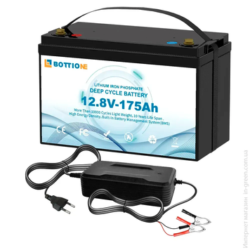Аккумуляторная батарея BOTTIONE LiFePO4 12V 175AH  38069/7 фото